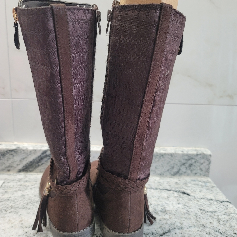 Micheal Kors Finley 3 Chocolate Brown Boots - Picture 7 of 14